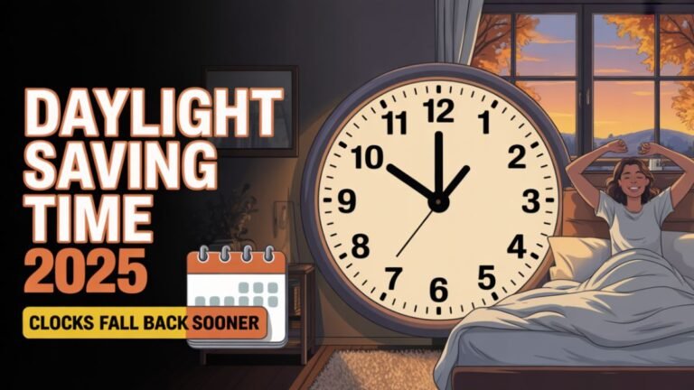 Daylight Saving Time 2025 – Clocks Will Fall Back Sooner This Year