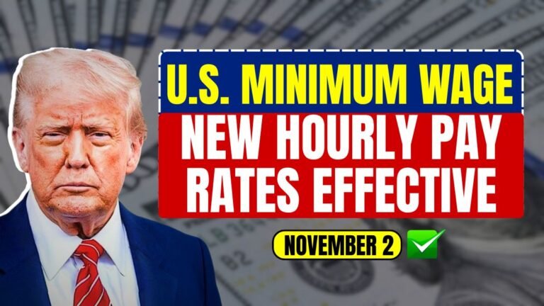 U.S. Minimum Wage Increase 2025: New Hourly Pay Rates Effective November 2