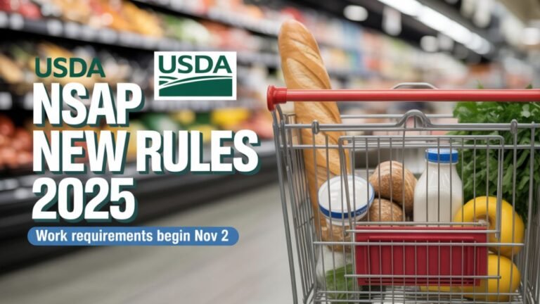 USDA Sets New Work Requirements for SNAP Starting November 2 Nationwide