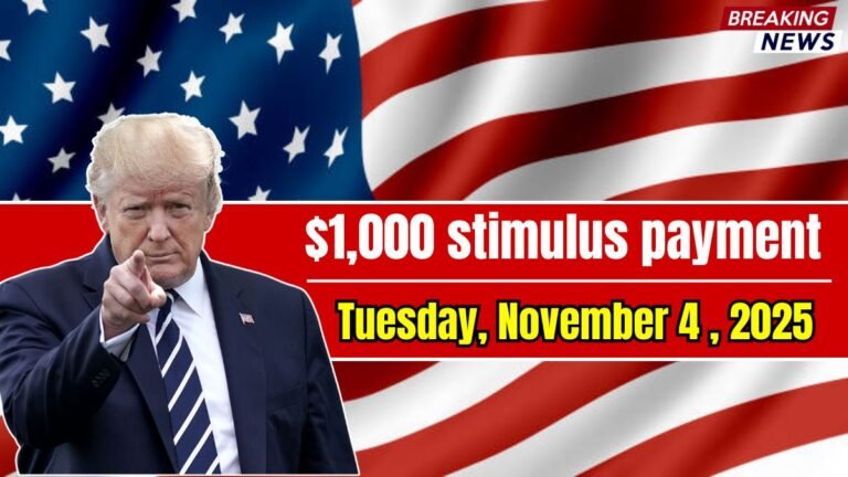 Who receives the $1,000 stimulus payment on Tuesday, November 4 , 2025? Eligibility and requirements